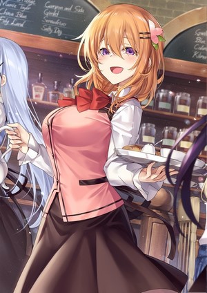 Hoto Kokoa from Gochuumon wa Usagi Desu ka? serving drinks