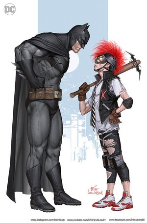 Batman and Clown Killer by InHyuk Lee