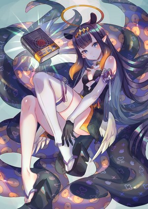 Ninomae Ina'nis from Hololive with Tentacles