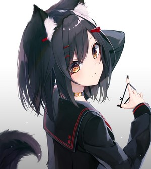 Mayogii Anime Girl with Animal Ears