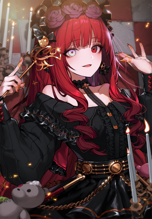 Lentain Gothic Lolita Anime Girl Portrait