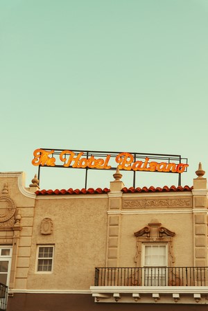 The Hotel Paisano sign by Dustin Genereux