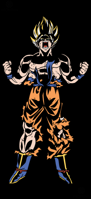 Son Goku from Dragon Ball Z in Super Saiyan form