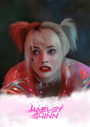 Harley Quinn from Birds of Prey digital painting