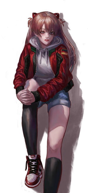 Asuka Langley Soryu from Neon Genesis Evangelion fan art