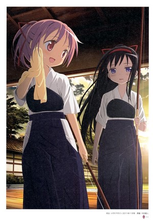 Akemi Homura and Kaname Madoka from Mahou Shoujo Madoka Magica