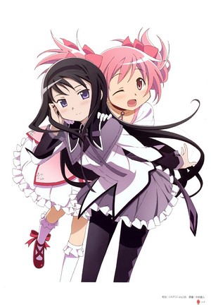Homura and Madoka from Puella Magi Madoka Magica
