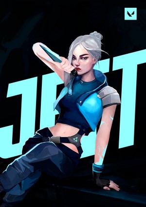 Jett from Valorant artwork