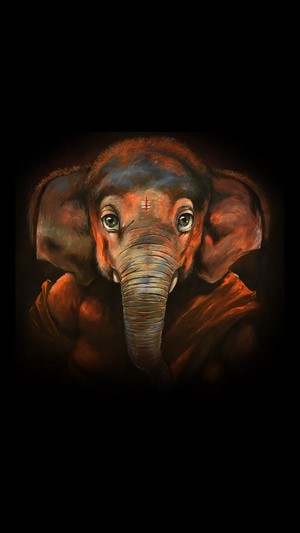Ganesha elephant god portrait