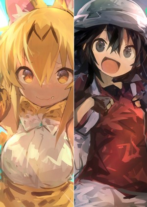 Serval and Kaban from Kemono Friends