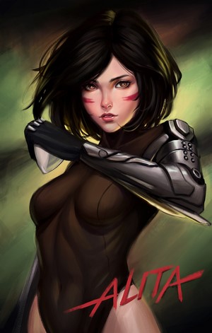 Alita from Alita: Battle Angel fan art