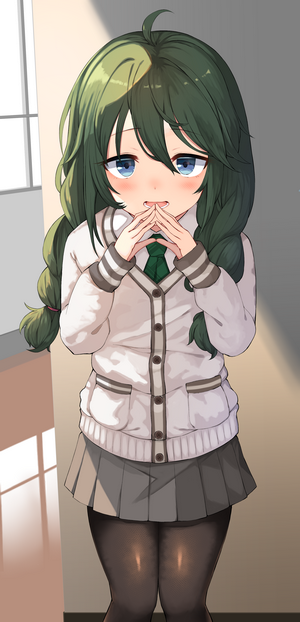 Princess Connect Re:Dive Character with Green Hair