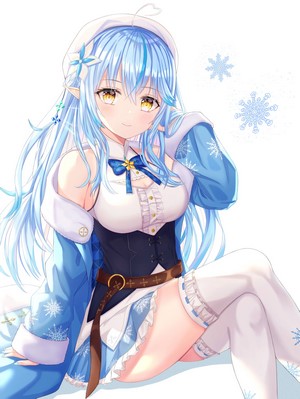 Yukihana Lamy from Hololive wearing winter attire