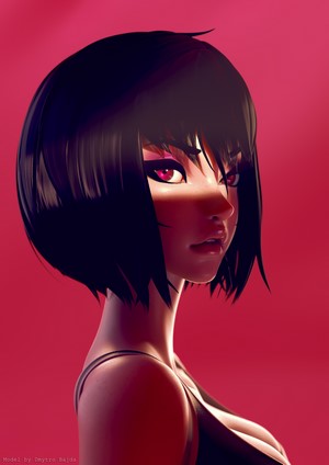 Motoko Kusanagi from Ghost in the Shell