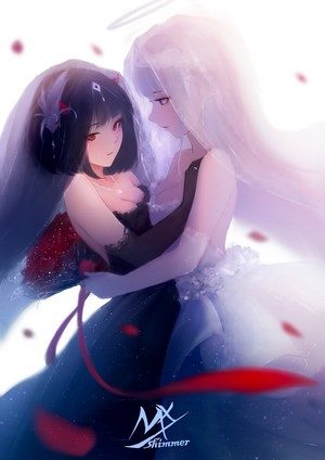MX Shimmer Bride and Bride Embrace