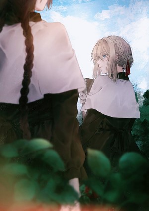 Violet Evergarden and Amy Bartlett fan art