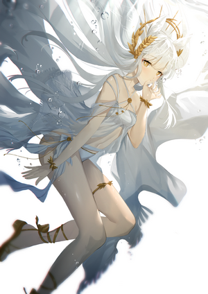 Platinum from Arknights underwater