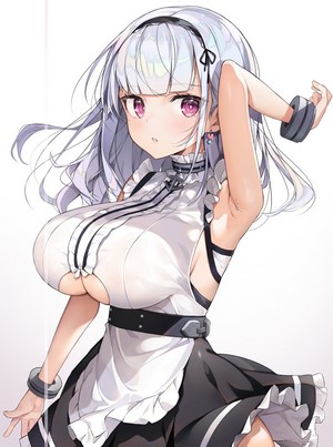 Dido from Azur Lane in maid outfit