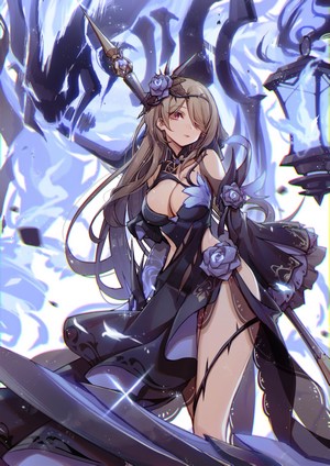 Rita Rossweisse from Honkai Impact 3rd with a scythe