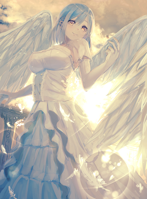 Misaki Nonaka from Nijisanji as an Angel