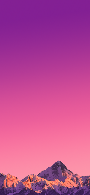 Mountains with purple and pink gradient sky