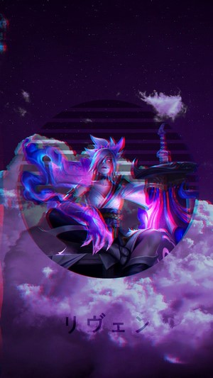 Riven from League of Legends Glitch Art