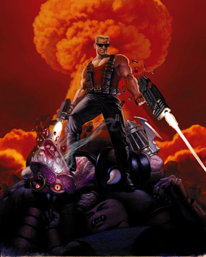Duke Nukem from Duke Nukem 3D video game art