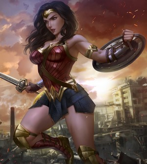 Wonder Woman Digital Art Illustration