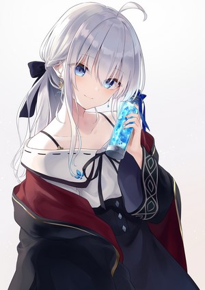 Elaina from Majo no Tabitabi with Silver Hair