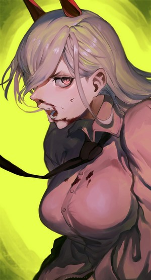 Power from Chainsaw Man with Horns