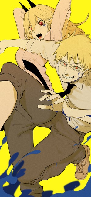 Power and Denji from Chainsaw Man