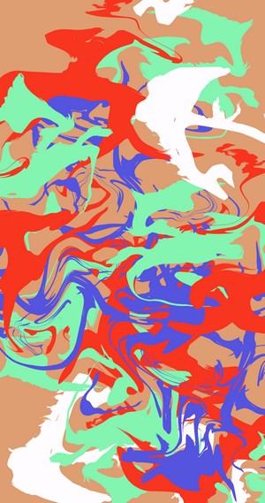 Abstract fluid digital art with pastel colors