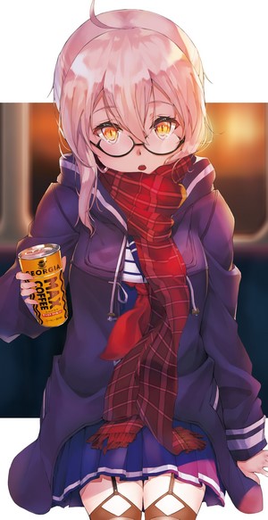 Mysterious Heroine X Alter from Fate/Grand Order holding coffee
