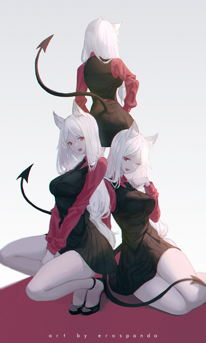 Cerberus from Helltaker by erospanda