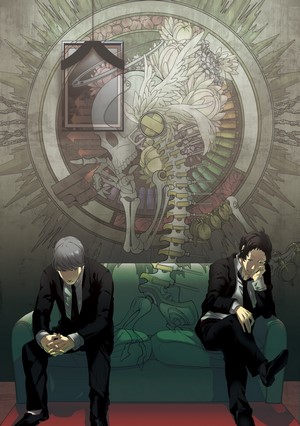 Adachi Tohru and Narukami Yu from Persona 4