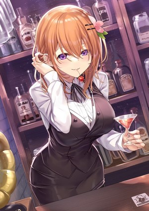 Hoto Kokoa from Gochuumon wa Usagi Desu ka? at a bar