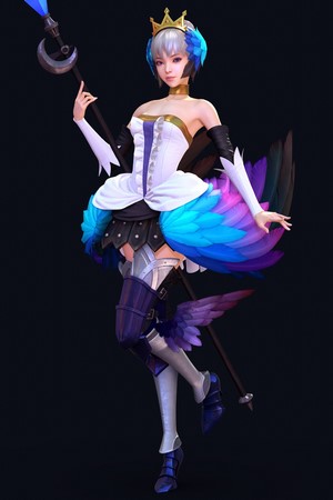 Character from Odin Sphere Shin JeongHo 3D render