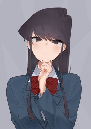 Komi Shouko Thoughtful Pose Fan Art