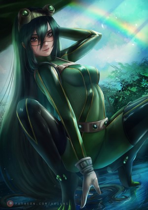 Tsuyu Asui from Boku no Hero Academia fan art