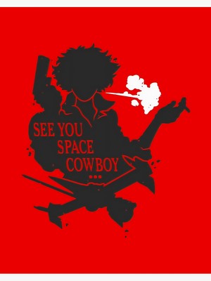 Spike Spiegel from Cowboy Bebop smoking