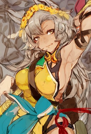 Anime girl with wolf ears from Granblue Fantasy