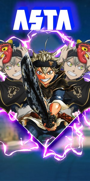 Asta from Black Clover with a sword