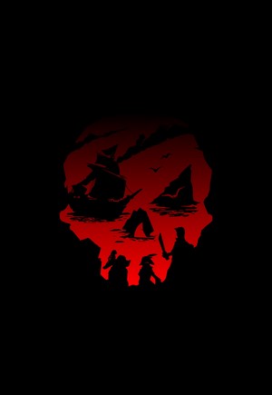 Sea of Thieves Red Skull and Pirate Ships