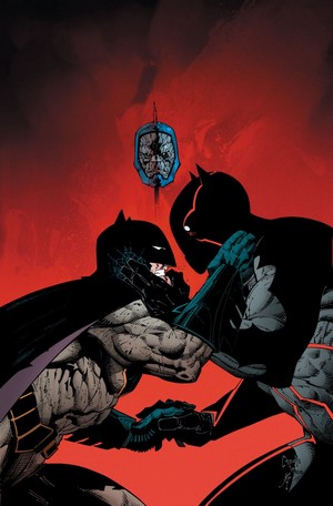 Batman and Omega from DC Comics