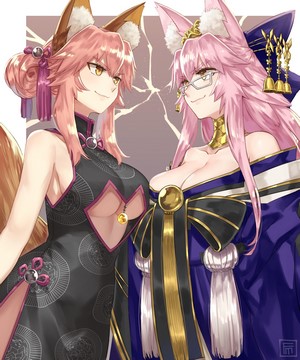 Tamamo no Mae and Koyanskaya Artwork