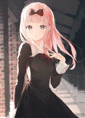 Chika Fujiwara in School Uniform from Kaguya-Sama