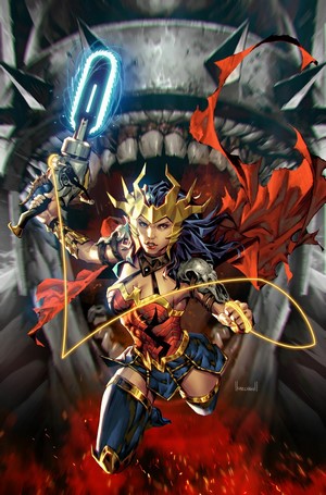 Wonder Woman from DC Comics in fantasy art