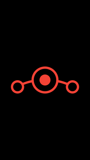 LineageOS logo on black background