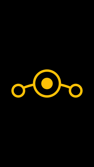 LineageOS logo on black background