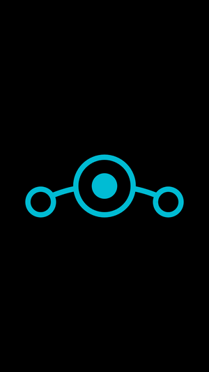 LineageOS logo on black background
